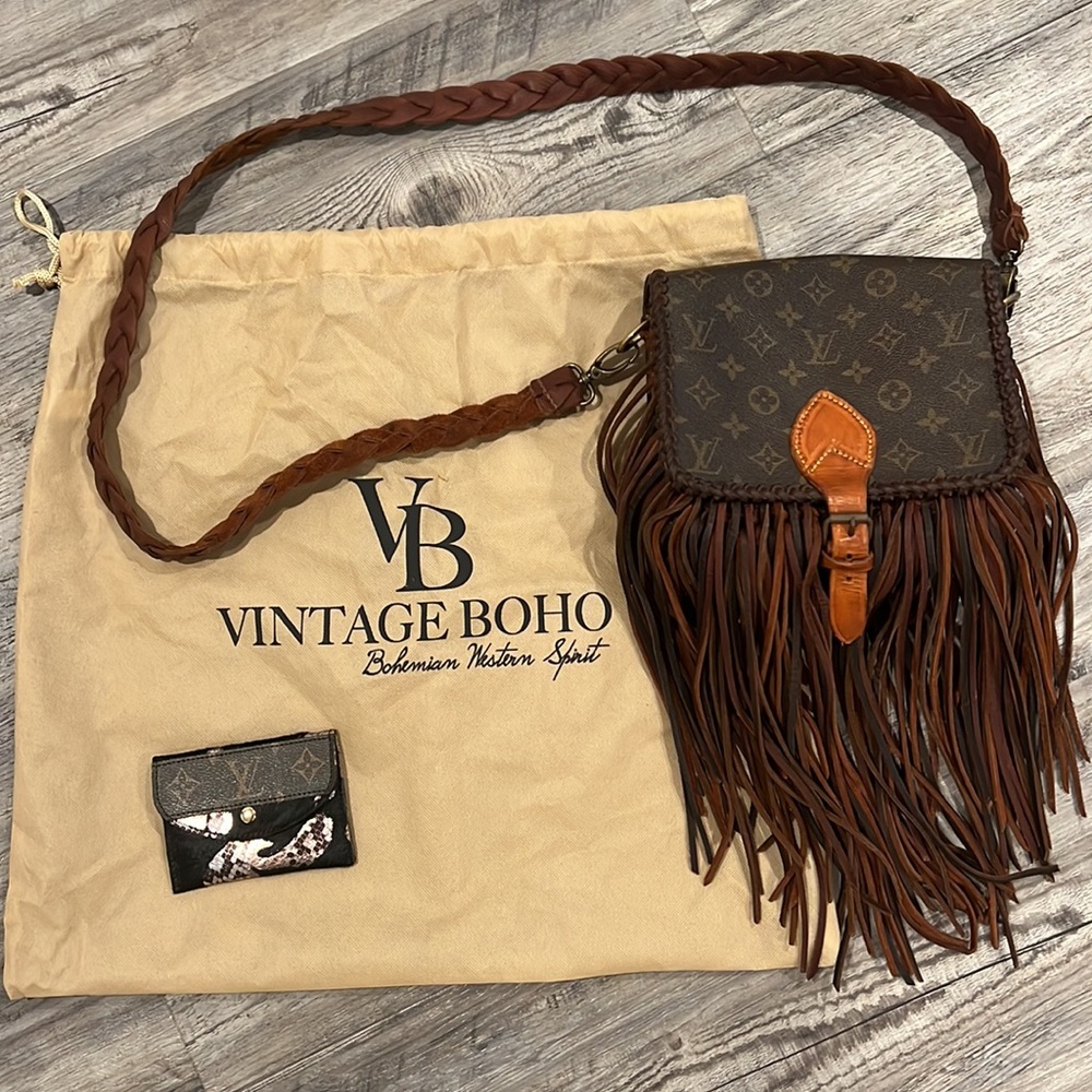 Louis Vuitton Brown and Tan Crossbody Bag